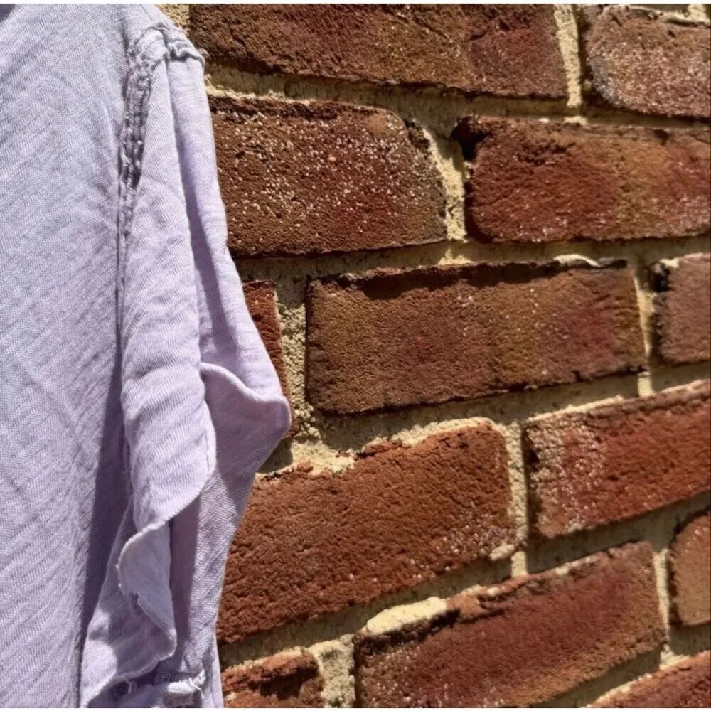 Free People we the free U Fancy Slouchy Tee oversized in lavender Women’s M NEW - Picture 7 of 10